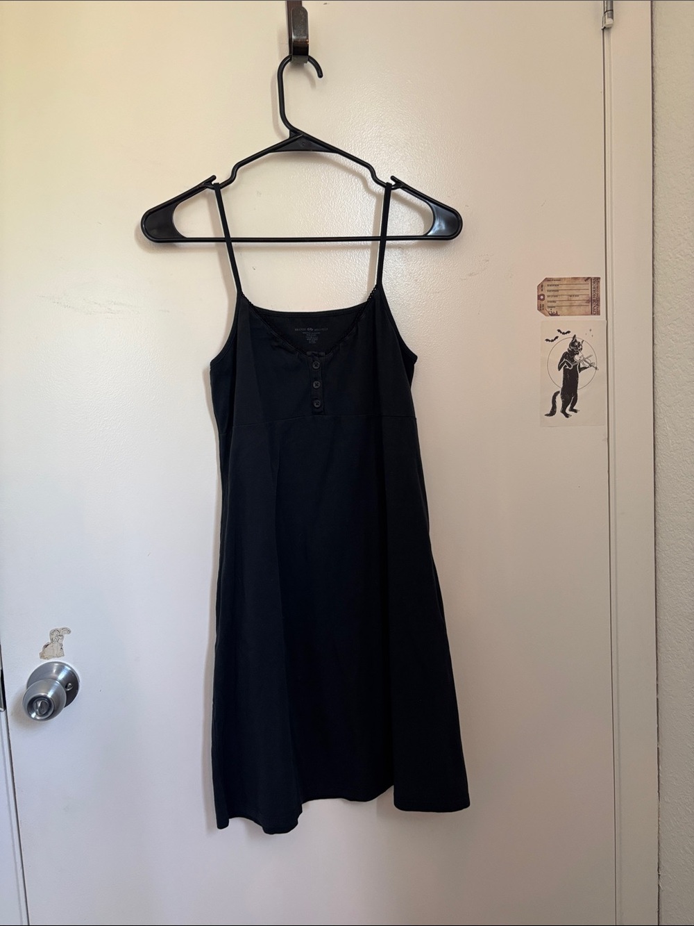 Black mini dress